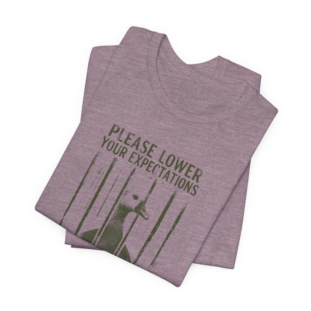 Please Lower Your Expectations - Sarcastic Humor T-Shirt