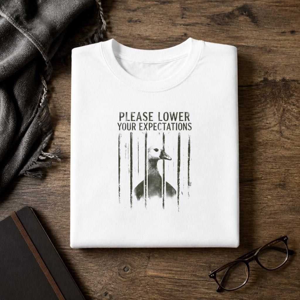 Please Lower Your Expectations - Sarcastic Humor T-Shirt
