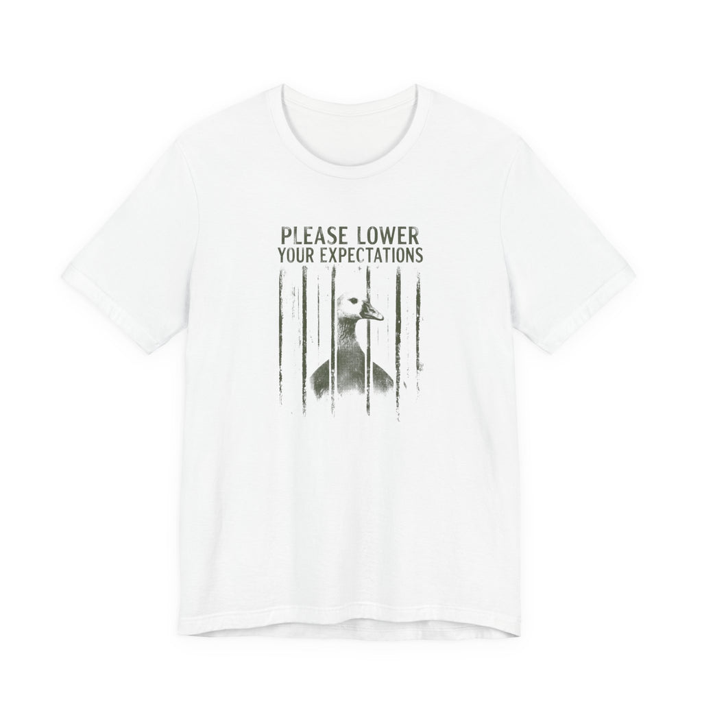 Please Lower Your Expectations - Sarcastic Humor T-Shirt