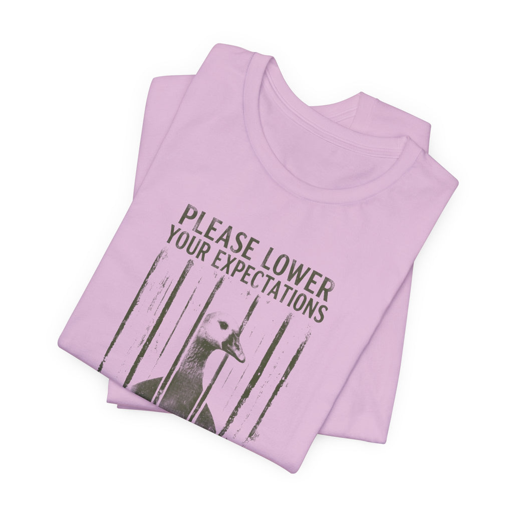 Please Lower Your Expectations - Sarcastic Humor T-Shirt
