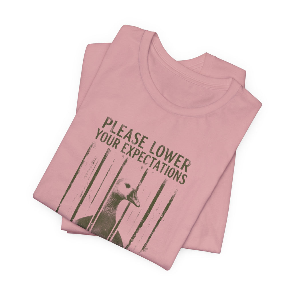 Please Lower Your Expectations - Sarcastic Humor T-Shirt